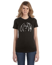 Load image into Gallery viewer, Lennon Face Women&#39;s Tee (Black)
